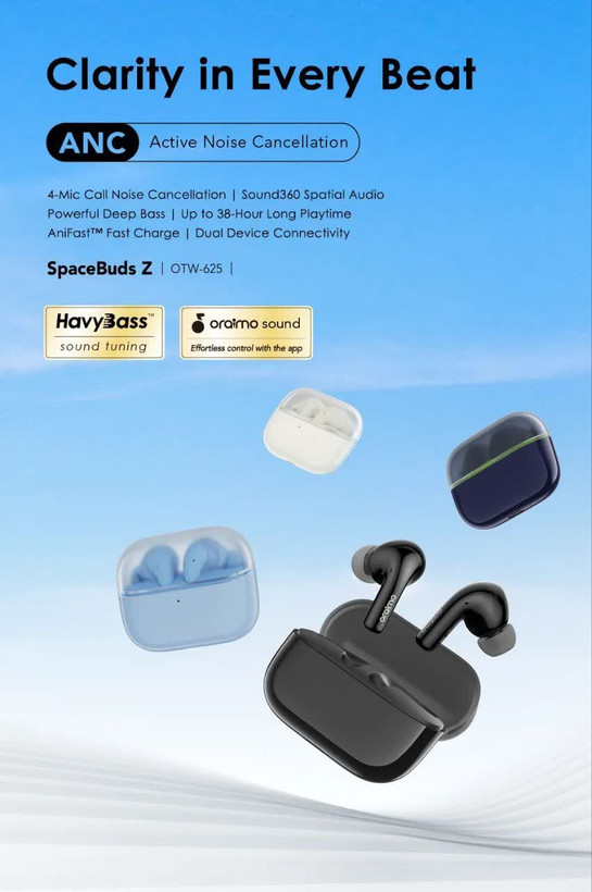 هندزفری بلوتوثی مدل Oraimo SpaceBuds Z