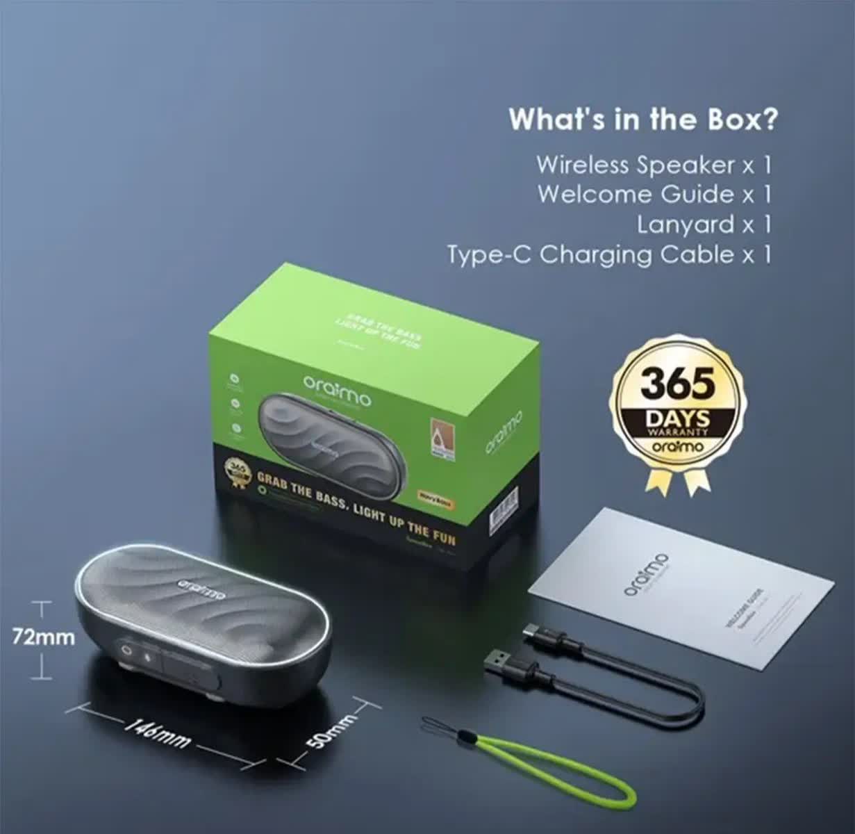 اسپیکر بلوتوثی اورایمو مدل Orimo Space Box