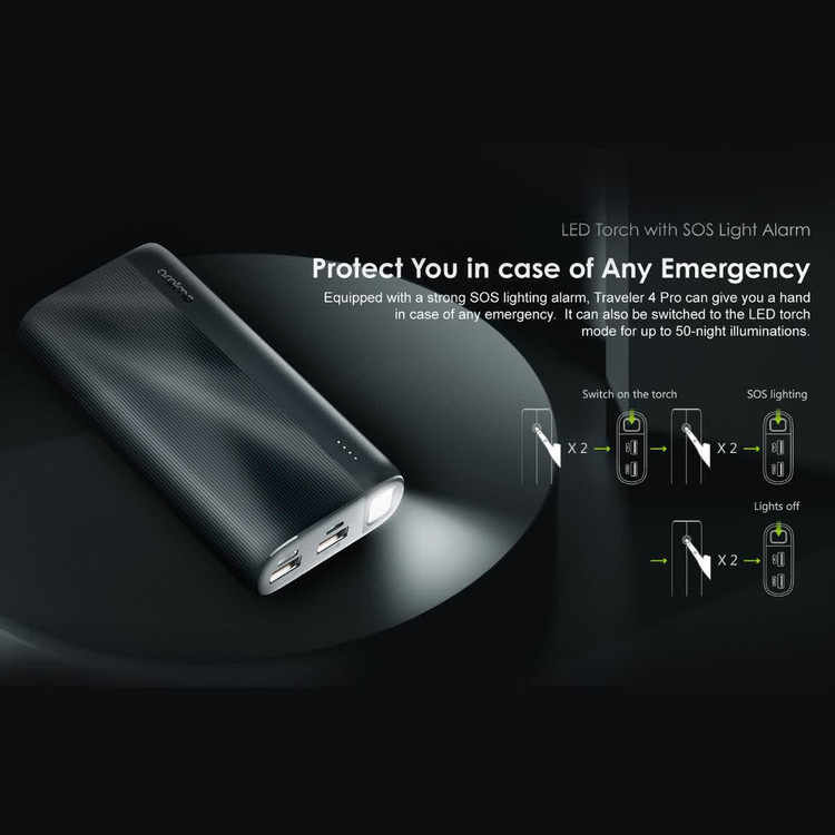 پاوربانک اورایمو مدل Orimo Traveler 22.5W PD با ظرفیت 20000 mAh