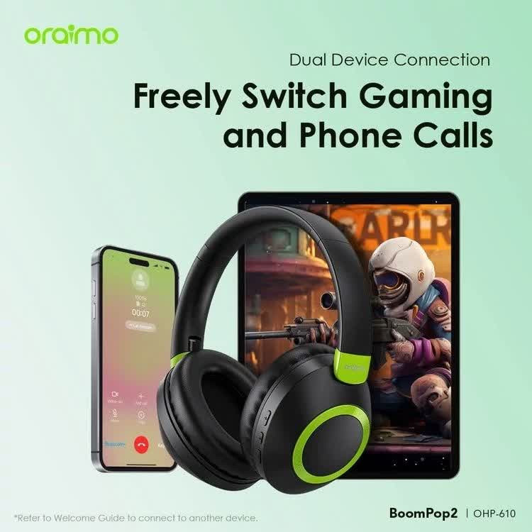 هدفون بلوتوث اورایمو مدل Orimo Boom Pop 2s OHP_610
