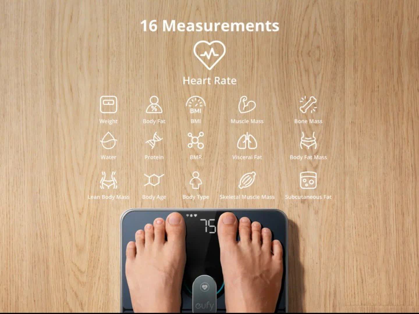 ترازوی دیجیتال هوشمند انکر مدل Eufy Smart Scale P2 Pro_T9149