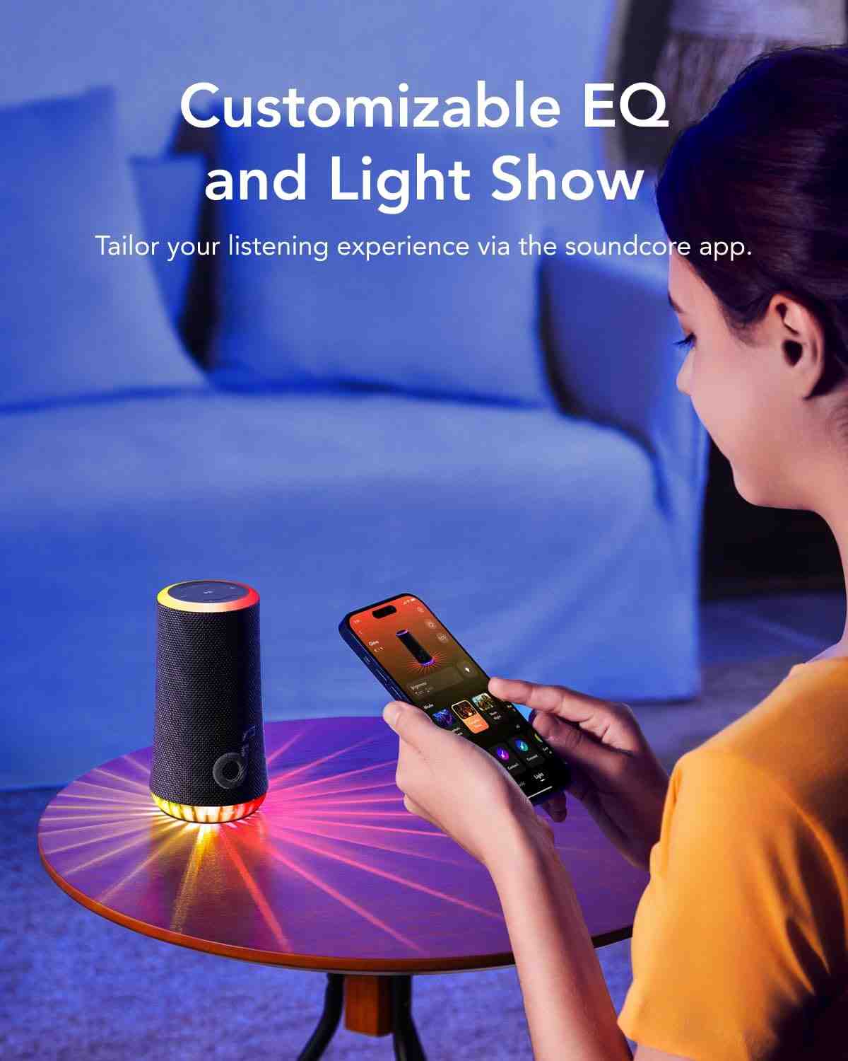 اسپیکر بلوتوثی قابل حمل انکر مدل Anker Soundcore GLOW A3166