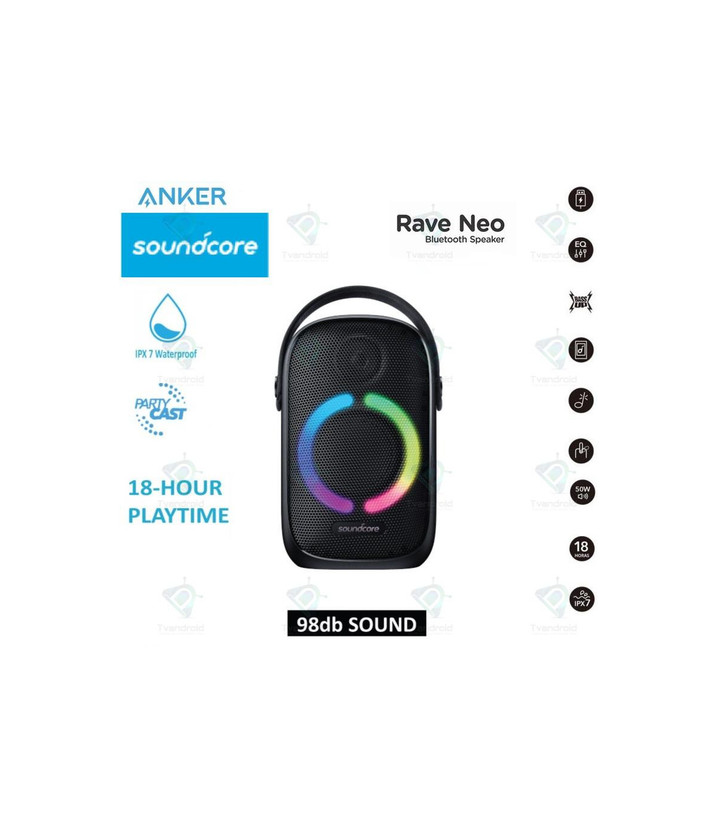 اسپیکر بلوتوثی قابل حمل انکر مدل SoundCore A3395 Rave Neo