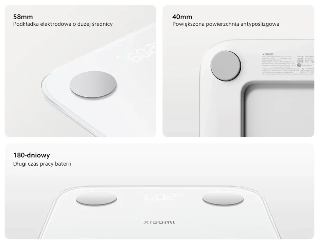 ترازو دیجیتال شیائومی مدلXiaomi Smart Body Composition Scale S400 (Model: MJTZCO1YM)