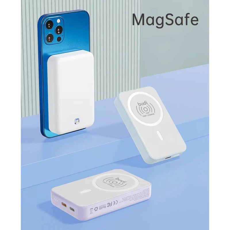 پاور بانک بودی مدل MagSafe PB081W ظرفیت 10000 میلی آمپر ساعت