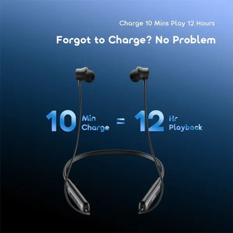 هندزفری گردنی بلوتوثی Oraimo Necklace 5 با صدای باس عمیق و شارژدهی طولانی