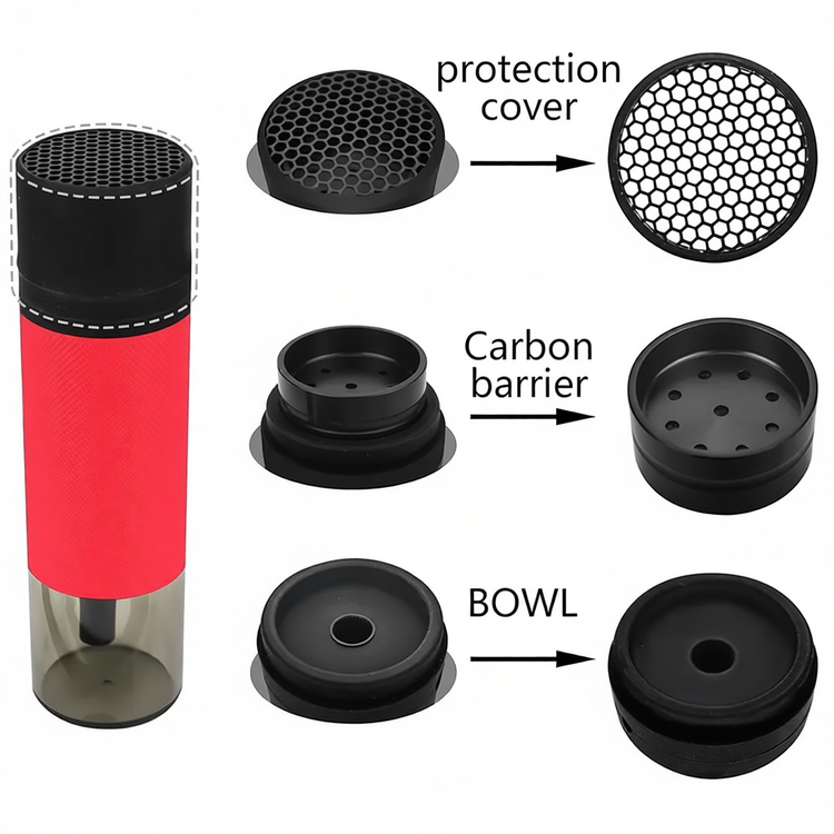 قلیان مسافرتی ماشینی هوکا Hookah Model 6052