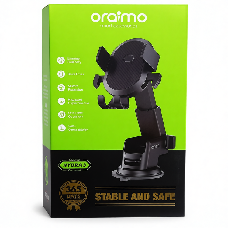 هولدر موبایل ماشینی اورایمو مدل Oraimo Car Phone Holder HYDRA 3