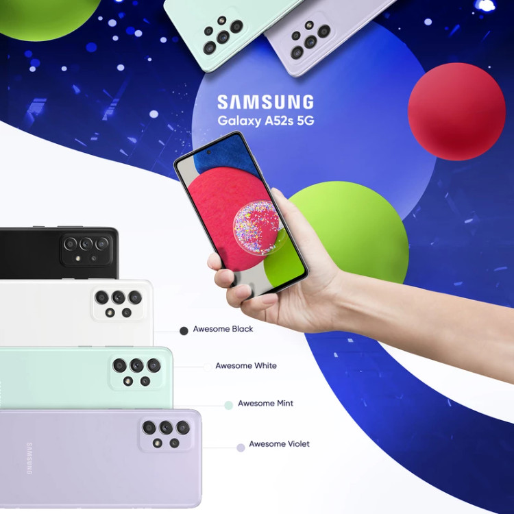 گوشی موبایل سامسونگ مدل Galaxy A52s 5G SM-A528B/DS دو سیمکارت ظرفیت 256 گیگابایت و رم 8 گیگابایت استوک / در حد نو