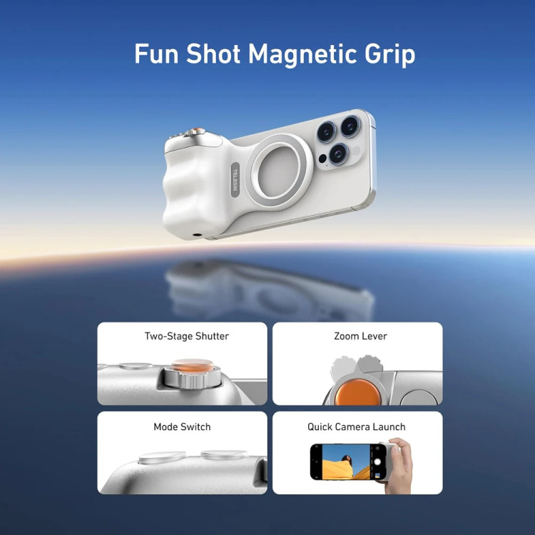شاتر عکاسی بلوتوثی تلسین مدل Fun shot Magnetic Grip 2