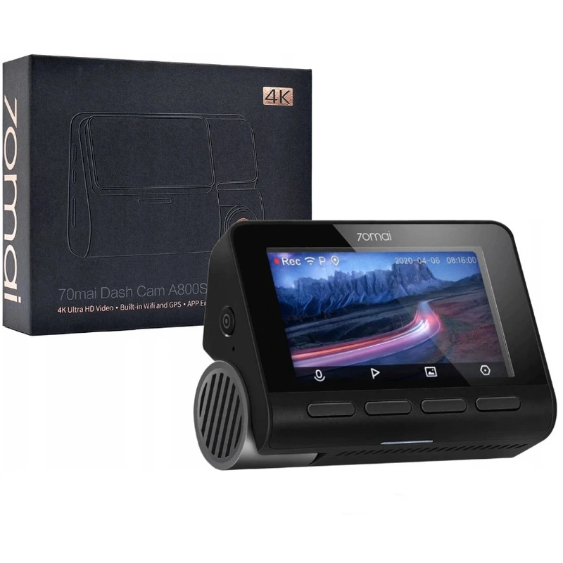 دوربین ثبت وقایع خودرو شیائومی 70mai مدل A800S با کیفیت 4K و GPS داخلی